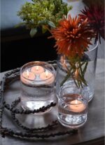 ARIAMOTION Glass Candle Holders Set, Hurricane Vase Centerpieces for Pillar Voti... - Image 6