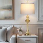 Cinyirong 28.75" Gold Table Lamps for Living Room,Touch Lamps for Bedrooms Set o... - Image 6