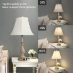 LALISU Farmhouse Table Lamp Touch Control 3-Way Dimmable Table Lamp, Modern Nigh... - Image 3