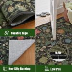 Floral Area Rugs 8x10 for Living Room, Washable Vintage Farmhouse Botanical Rug,... - Image 5