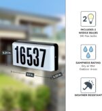 Designers Fountain Lighted House Number Sign, 2-Light Outdoor Home Address Plaqu... - Image 5