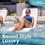 GoSports Coast Modern in Pool Lounge Chair - Waterproof & Weighted Chaise Lounge... - Image 4