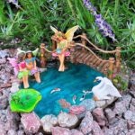 Mood Lab Fairy Garden Figurines - Fish Pond & Bridge - Miniature Decor Set (6 pc... - Image 7