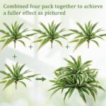 4Pcs Fake Ferns, Faux Outdoor Plants UV Resistant,3D Real Touch Fake Plants Tota... - Image 4