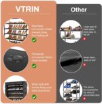 VTRIN Tall Shoe Rack with Cover, 10 Tier Shoe Organizer Storage for 50-55 Pairs ... - Image 8