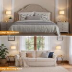 Innqoo Bedside Table Lamps for Bedroom Set of 2-Dimmable Nightstand Lamps with U... - Image 6