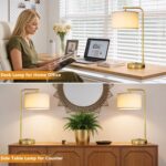 Innqoo Bedside Table Lamps for Bedroom Set of 2-Dimmable Nightstand Lamps with U... - Image 7