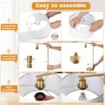 Innqoo Bedside Table Lamps for Bedroom Set of 2-Dimmable Nightstand Lamps with U... - Image 8