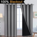 Yakamok 100% Blackout Curtains 84 Inches Long, 2 Thick Layers Heat and Full Ligh... - Image 3