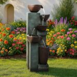 Naturefalls 39.7" Tall Outdoor Water Fountain and Waterfalls - Large Garden Foun... - Image 3