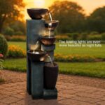 Naturefalls 39.7" Tall Outdoor Water Fountain and Waterfalls - Large Garden Foun... - Image 7