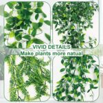 4Pcs Artificial Hanging Plants Indoor, Fake Vines Wall Decor Set Includes Pea Le... - Image 4