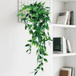 4Pcs Artificial Hanging Plants Indoor, Fake Vines Wall Decor Set Includes Pea Le... - Image 7