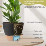 Plant Pots,12/10/9/8/ Inch Large Plastic Self Watering Flower Pots Indoor Outdoo... - Image 4
