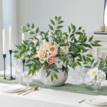 mizii 36pcs Italian Ruscus Artificial Greenery Stems Silk Green Leaves 20in Fake... - Image 4