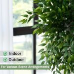 mizii 36pcs Italian Ruscus Artificial Greenery Stems Silk Green Leaves 20in Fake... - Image 5