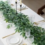 mizii 36pcs Italian Ruscus Artificial Greenery Stems Silk Green Leaves 20in Fake... - Image 6