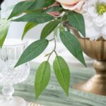 mizii 36pcs Italian Ruscus Artificial Greenery Stems Silk Green Leaves 20in Fake... - Image 9