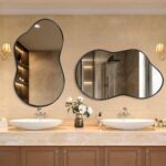 Dorlicecass Irregular Wall Mirror - Wall Mirrors Decorative 24"x36" Black Asymme... - Image 4