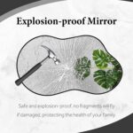Dorlicecass Irregular Wall Mirror - Wall Mirrors Decorative 24"x36" Black Asymme... - Image 6