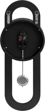 SHYFOY Decorative Wall Clock 31.5" Mirrored Pendulum Clock Silent Quality Quartz... - Image 7