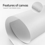 Wood Framed Modern Abstract Canvas Wall Art Sets of 6, Black and White Minimalis... - Image 5