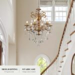 Luxury Antique Bronze Crystal Chandeliers with Candle Pendant Ceiling Light Fixt... - Image 6