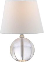 SAFAVIEH Lighting Collection Mable Modern Glam Clear Crystal 14-inch Bedroom Liv... - Image 3
