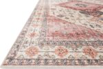Loloi Skye Collection SKY-02 Ivory/Berry 9'-0" x 12'-0" Area Rug - Image 4