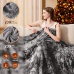 Homemate Heated Blanket Electric Throw - 50"x60" Heating Blanket Throw 1/2/4/6/8... - Image 3