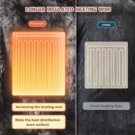 Homemate Heated Blanket Electric Throw - 50"x60" Heating Blanket Throw 1/2/4/6/8... - Image 5