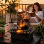 Tolevoit Three Bowls with Rotating Ball Flowing Tabletop Fountain Home Décor Ind... - Image 6