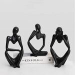 Asng Resin Thinker Style Abstract Sculpture Statue Collectible Figurines Home Of... - Image 3
