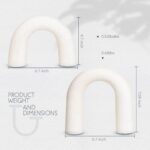 Defined Deco Ceramics Arch Decorative Objects,Neutral Home Decor for Shelves,She... - Image 6