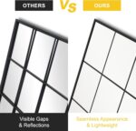 Window Pane Wall Mirror, 40"x30" Wall Mounted Window Mirror for Living Room, Bed... - Image 4