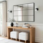 Window Pane Wall Mirror, 40"x30" Wall Mounted Window Mirror for Living Room, Bed... - Image 5