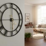 Zabiki 24 Inch Large Wall Clock Modern, Roman Vintage Farmhouse Decorative Black... - Image 4