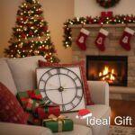 Zabiki 24 Inch Large Wall Clock Modern, Roman Vintage Farmhouse Decorative Black... - Image 7