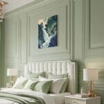 Framed Japanese Waterfall Wall Art Landscape Canvas Mountain View Painting Tranq... - Image 4