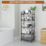 GIOTORENT 5-Tier Pantry Shelves with Wooden Boards, Heavy Duty Storage Shelves &... - Image 7
