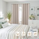 BGment Blackout Curtains for Living Room 90 Inch Long - Linen Textured Thermal I... - Image 10