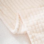 Puncuntex Flannel Fleece Throw Blanket Cream White 50"×60",Super Soft Plush Cozy... - Image 8