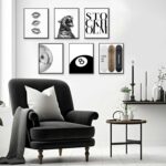 Liacxony Stockholm Leopard Set of 6 Wall Art Posters Set Black and White Cheetah... - Image 3