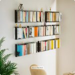 Floating Book Frame Wall Mount - Invisible Metal Bookshelves for Home Decor, Set... - Image 3