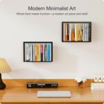 Floating Book Frame Wall Mount - Invisible Metal Bookshelves for Home Decor, Set... - Image 6