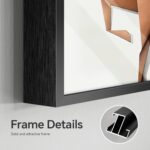 Large Framed Modern Horse Wall Art, Abstract White Brown Wall Art Animal Artwork... - Image 7