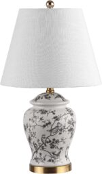 JONATHAN Y 22" Gray/White Ceramic Table Lamp, French Country Chinoiserie Ginger ... - Image 6