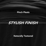 CozyLux Queen Comforter Set Black, 7 Pieces Soft Pinch Pleat Bed in a Bag Queen ... - Image 5