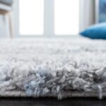 SAFAVIEH Berber Shag Collection 8' x 10' Ivory/Grey BER273A Modern Abstract Non-... - Image 6