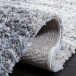 SAFAVIEH Berber Shag Collection 8' x 10' Ivory/Grey BER273A Modern Abstract Non-... - Image 7